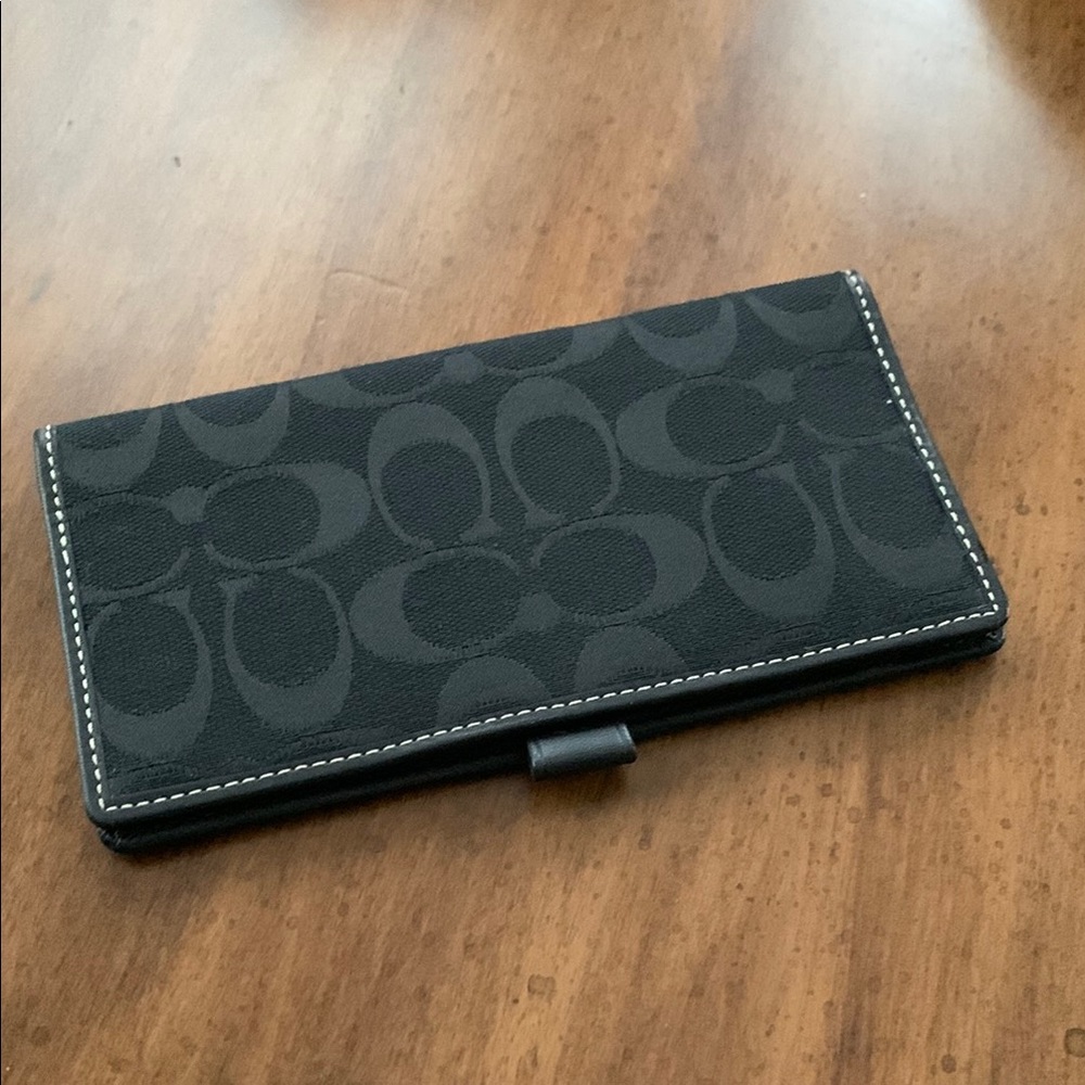 Coach Black Signature Wallet
